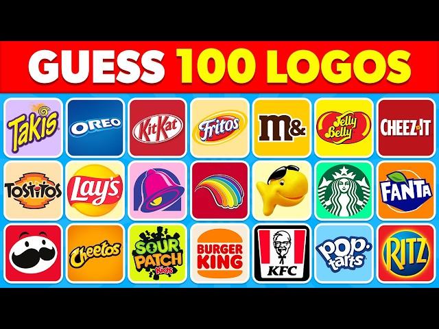 Guess The Snack Logo in 3 Seconds! | 100 Famous Logos  Logo Quiz 2024