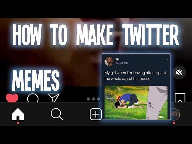 How To Make Twitter Format Memes (iPhone)