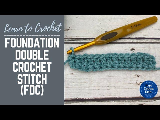 How to Foundation Double Crochet | SLOW INSTRUCTIONS | Double Crochet Chainless Foundation Stitch