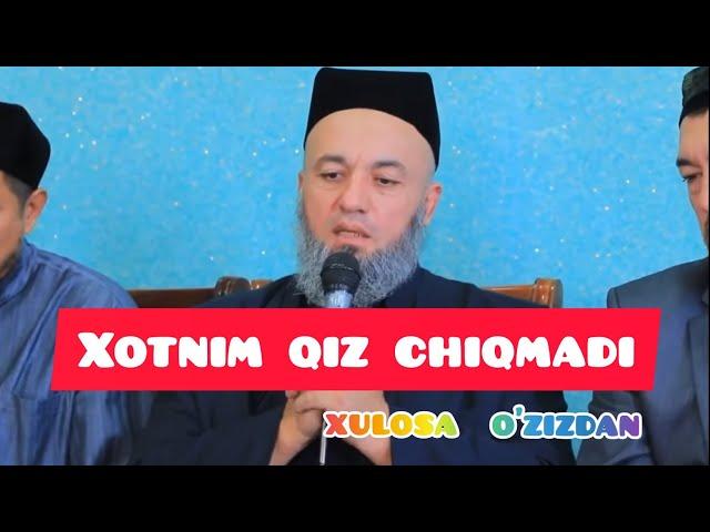 Salohiddin Domla Xotinim Qiz Chiqmadi Xulosa O'zizdan