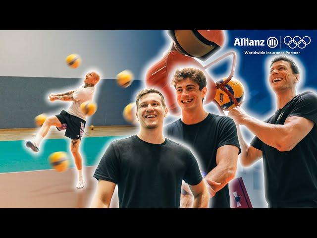 Nationalspieler polieren Dirk die Tattoos!  | Aufschlagchallenge mit der Allianz und dem DVV