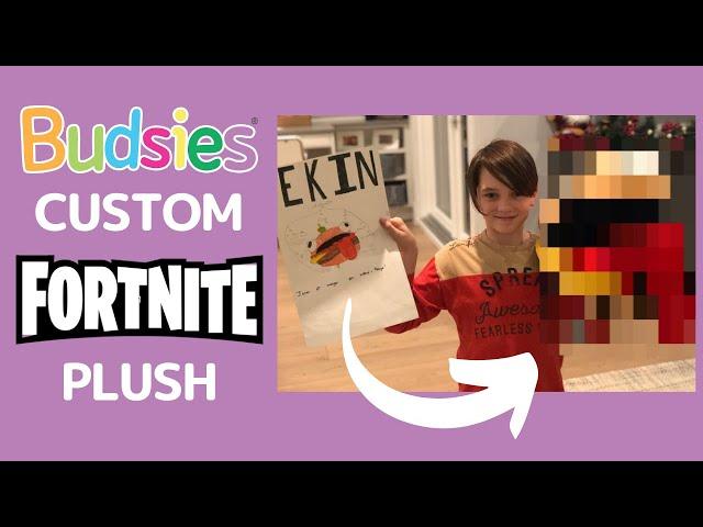 Custom Fortnite Stuffed Animal Unboxing | Budsies© Burger Boss Plush