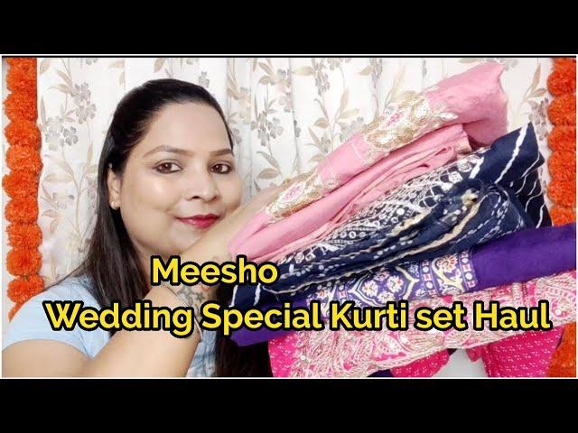 Meesho Wedding  Special Kurti set Haul|Meesho Kurti set Haul |Meesho latest design kurti collection.