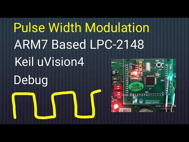 Embedded C program to implement PWM using LPC-2148.