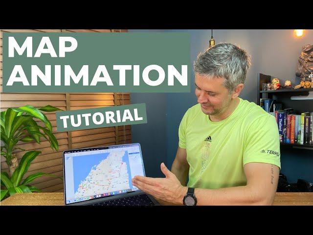 How to draw an animated (moving) travel map