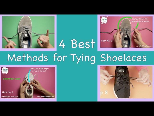 4 Best Methods for Tying Shoe Laces   | Teaching | How To | Compilation