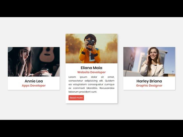 Responsive Profile Card UI Design using HTML & CSS