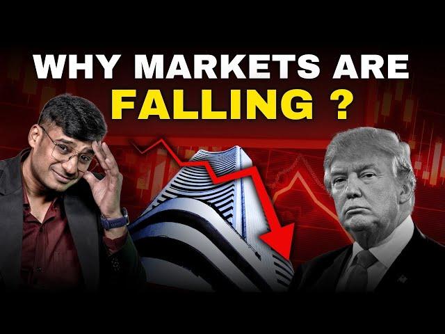 5 reasons why stock market is crashing #stockmarket #sharemarket #sensex #donaldtrump #carahulgupta