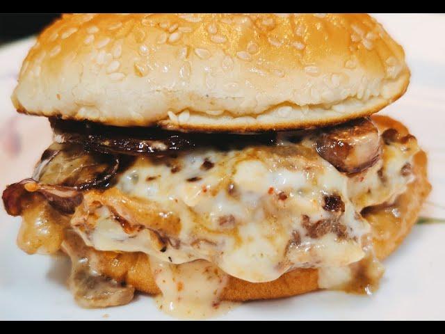 Hardee's Mushroom Swiss Burger