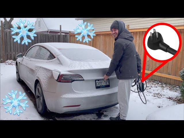 Lvl. 1 Charging in Winter... Will My Tesla Survive?