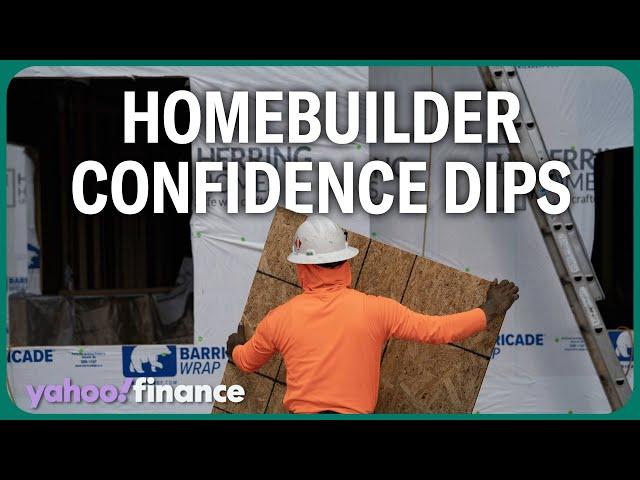 NAHB CEO talks rate pressures as homebuilder confidence dips