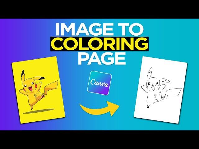 How to Turn Photo Into Coloring Page Canva