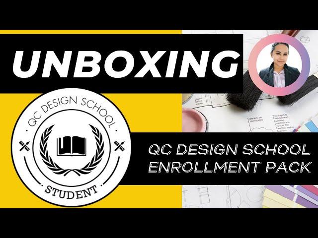 QC Design School Enroll Pack Unboxing   My Journey as Online Student begins