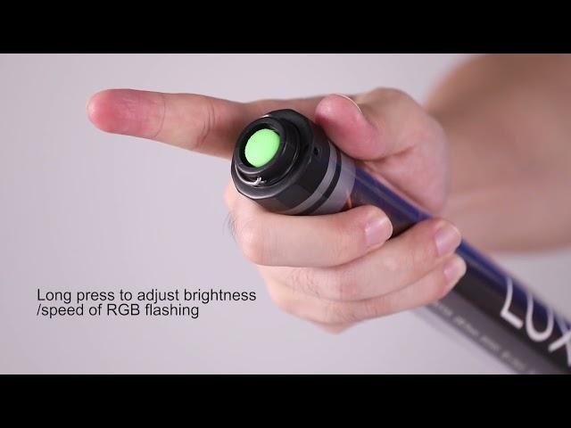 LUXCEO p7rgb waterproof handheld photography light