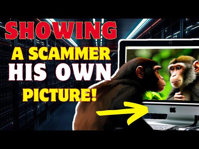 SCAMMER REACTS TO SEEING HIS OWN PICTURE!