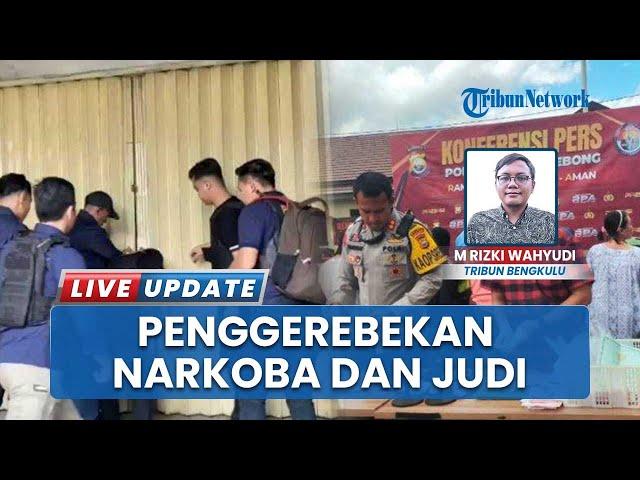 Polda Bengkulu beserta Tim Gabungan Geruduk Bandar Narkoba di Binduriang, 10 Orang Jadi Tersangka