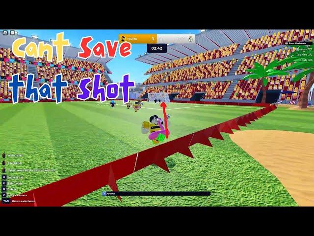 Roblox - Super League Soccer - Some Tackle + Ground Shot goals - Possibly the hardest shots to save