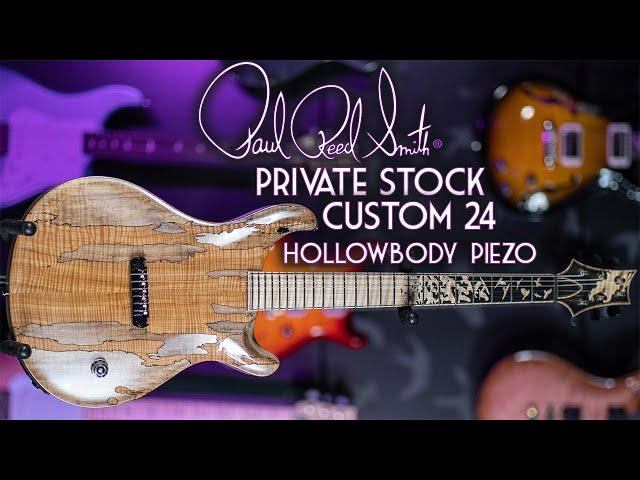 PRS Private Stock Custom 24 Hollowbody II Piezo Spalted Guitar