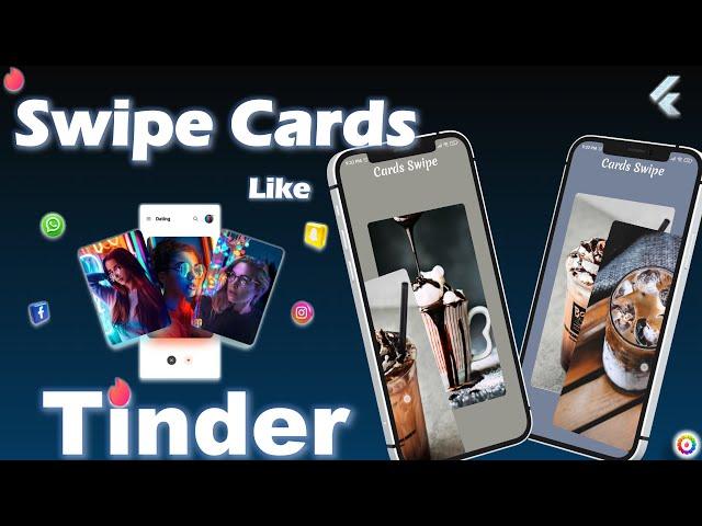 Tinder card Swipe Flutter | Tinder like swipe card Flutter