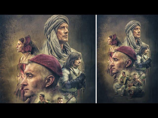 Advance Photoshop Manipulation | Movie Poster Texture Effects Part1