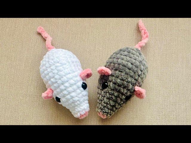 Cute Crochet Mouse   Crochet along/ super easy beginner friendly tutorial