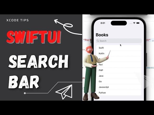 Create Search Bar on top of TableView SwiftUI Xcode 14 (2022)