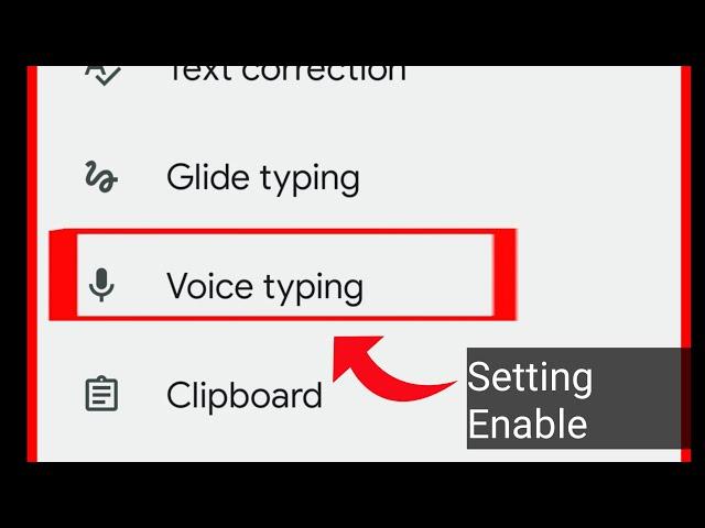 Google Keyboard | Voice Typing Enable Settings