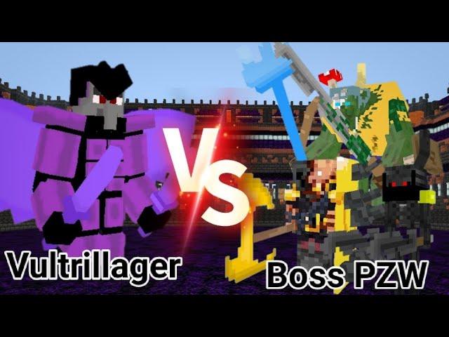 Vultrillager VS Boss PZW | Minecraft Mob Battle |