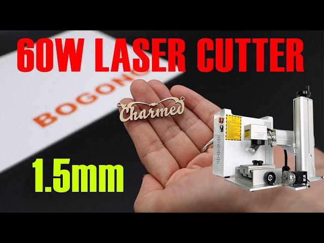 60W MOPA Laser Engraving Cutting Machine for Name Pendant Necklace | 1.5mm Metal Gold Silver Brass