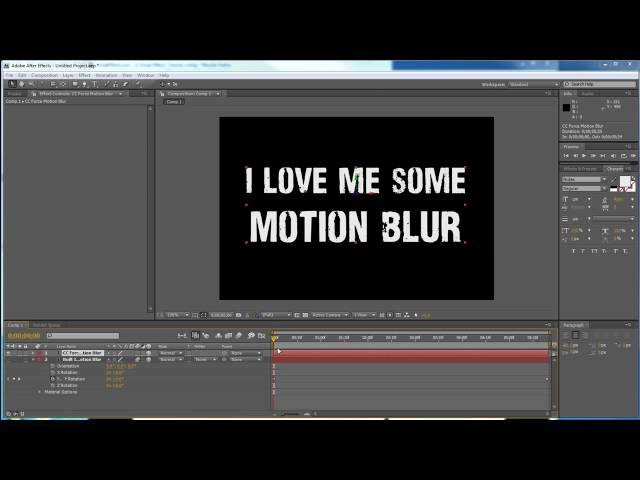 AE Quick Tips: Forcing Motion Blur