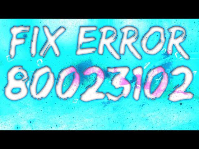 #SG4Y How To Fix PSN Error 80023102