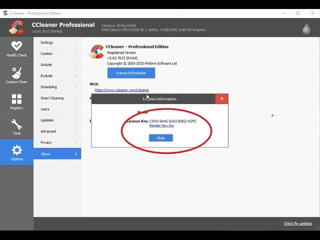 How to download CCleaner license key 2020 (วิธีดาวโหลด CCleaner license key 2020)