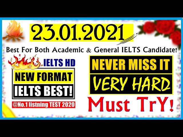 IELTS LISTENING PRACTICE TEST 2021 WITH ANSWERS | 23.01.2021