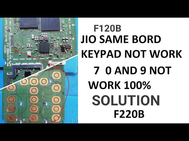 jio f120b 7 0 9 not working 100% solution / jio f120b keypad problem / jio f120b keypad solution