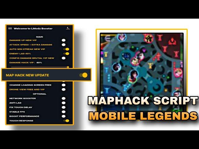 MAPHACK SCRIPT MOBILE LEGENDS 2024 / 2025 RANK BOOSTER