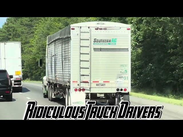 Truck driver ignoring that he driving with a flat tire Ridiculous Truck drivers #truckdriver