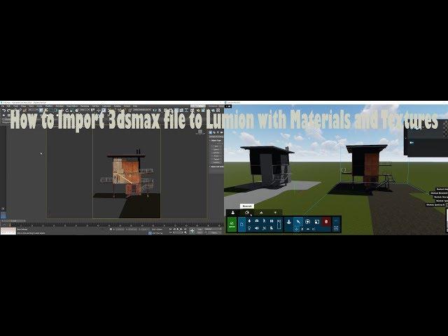 How to import 3dsmax file to Lumion with materials and textures