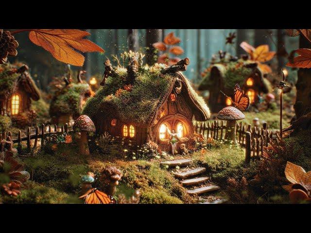 ⋆ ˚‍️｡ Fairy Village in the Forest ˚｡ Ambience & Soft Music  Nature sounds ASMR