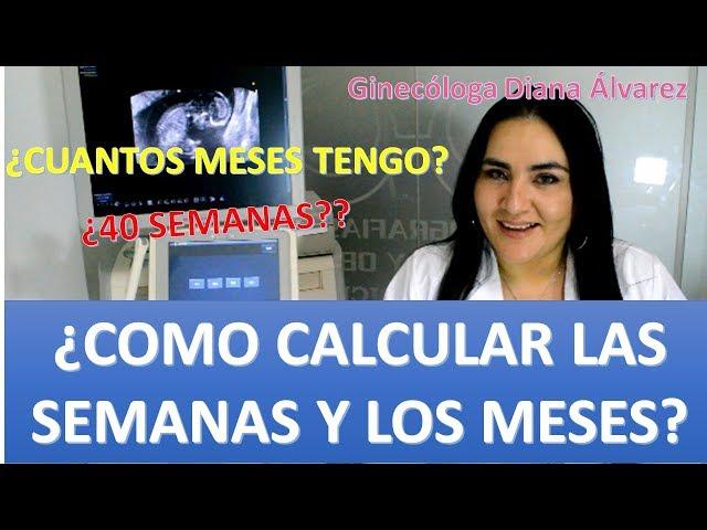 ¿CUANTOS MESES TENGO DE EMBARAZO? ¿COMO CALCULAR SEMANAS?. POR GINECÓLOGA DIANA ALVAREZ