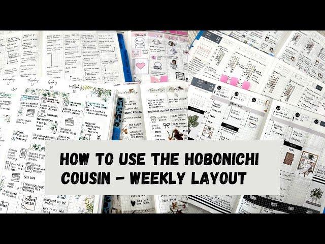 WEEKLY PLANNING IDEAS || How to use the Hobonichi Cousin