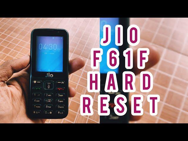 Jio f61f hard reset