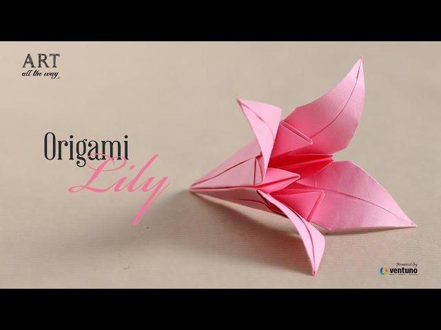 How to Fold DIY : Origami Lily