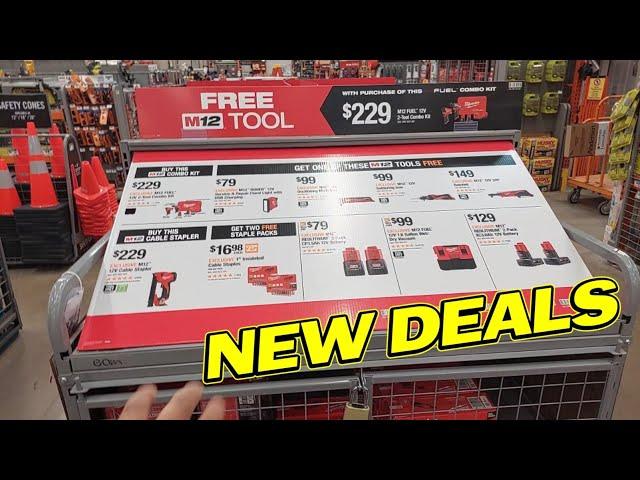 Milwaukee tool Deals and dewalt and ryobi sale at Home depot