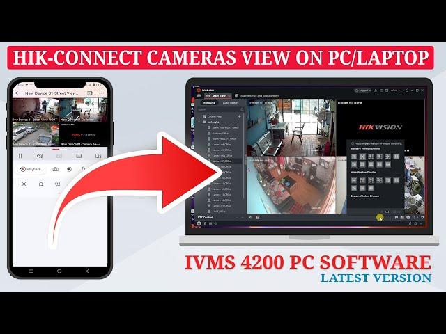 Hikvision iVMS-4200 Latest version Setup : Connect Hik-Connect Account for PC Live View & Playback