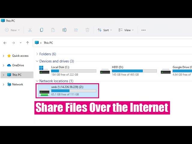 How to Share Files Over the Internet on Windows 11/10