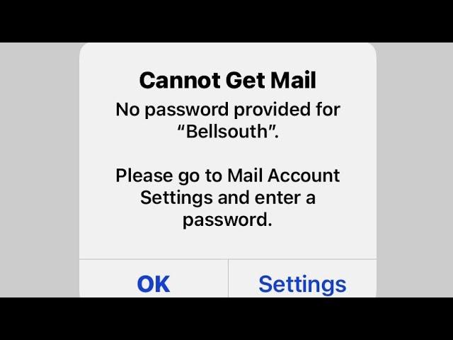 Bellsouth Email Not Working on iPhone in iOS 14.5.1 - Fixed