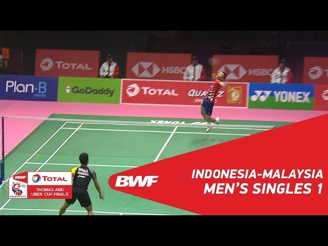 Thomas Cup | MS1 | Anthony Sinisuka GINTING (INA) vs LEE Chong Wei (MAS) | BWF 2018