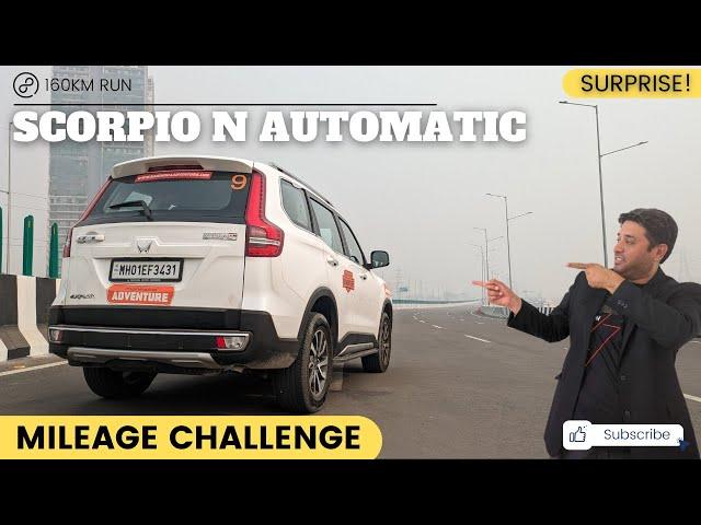 Mahindra Scorpio N Diesel 4x4 Automatic Z8L Mileage Challenge || Are Automatics Fuel Efficient?