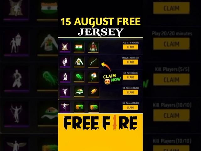 15 August free rewards || Free Fire 15 August Free Bundle || Garena Free Fire #shorts #freefire