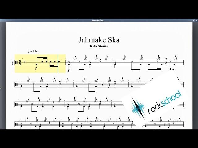 Jahmake Ska Rockschool Grade 4 Drums